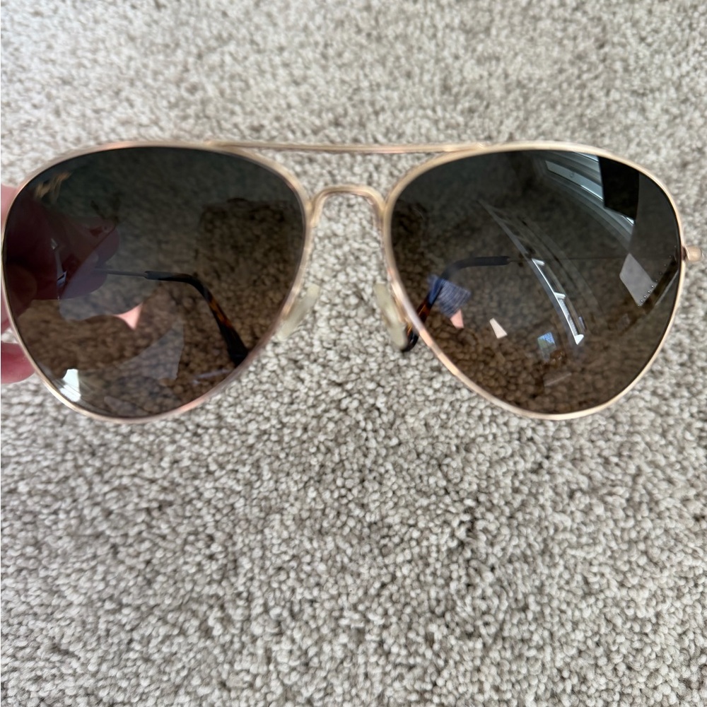 Maui Jim Aviator Sunglasses - Gold Frame with Brown Gradient Lenses